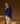Round neck cashmere sweater - Navy Blue