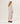 Robe longue col roulé en laine mérinos - Blanc Cassé