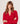 Cashmere Tunisian collar sweater - Red