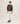Round-neck merino wool sweater - Bark Brown