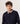 Round-neck merino wool sweater - Midnight Blue