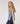 Pull sans manches en grosse maille - Bleu