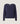 Pull col rond en maille fine - Bleu Denim