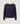 Pull col V en maille fine - Bleu Denim