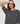 Merino wool crew-neck sweater with 3/4 sleeves - Gris Fonce