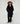 Wool coat with faux fur collar - Black