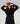 Wool coat with faux fur collar - Black