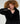 Wool coat with faux fur collar - Black