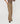 Pantalon large taille haute en coton - Beige Foncé
